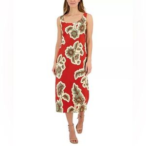 Anne Klein Women’s Scoop Neck Sleeveless Midi Dress- Size 8